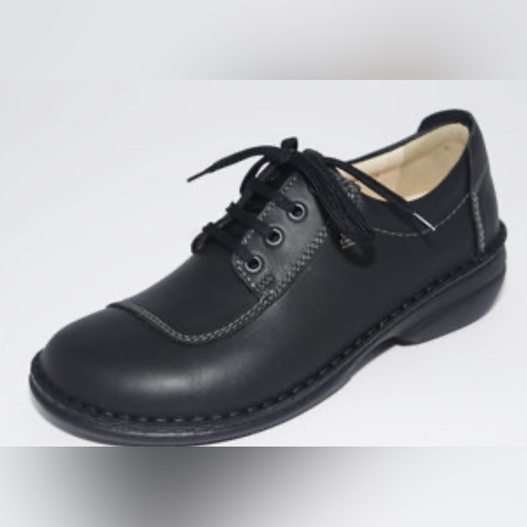 Finn Comfort Lexington Leather Black Oxfords size 41 D women’s 10. Men’s 8.5 - Picture 1 of 7